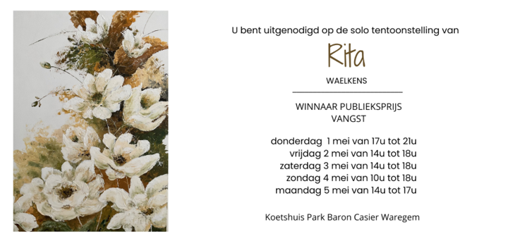 Rita Waelkens tentoonstelling