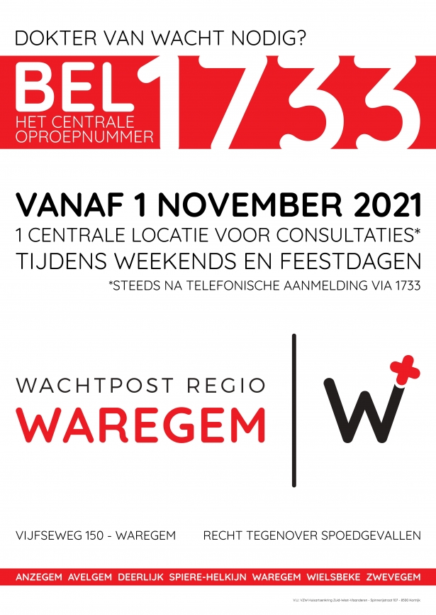 affiche wp regio waregem.original dokter van wacht